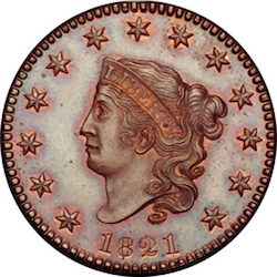 Matron head large cent