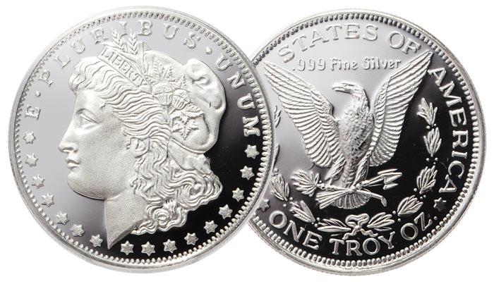 morgan silver round