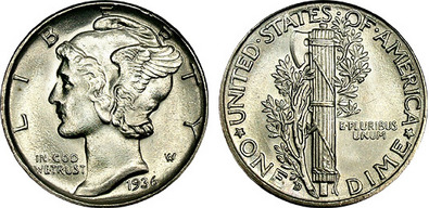 mercury dime