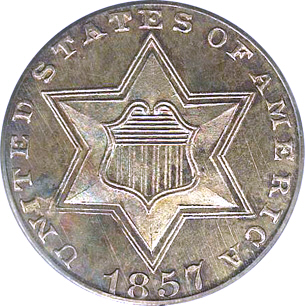 type 2 three cent piece